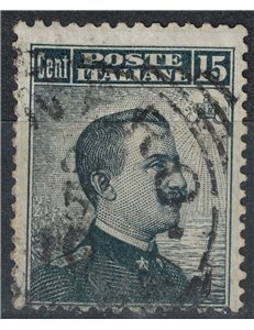 ITALIA REGNO 1909 Michetti 15c nero e grigio us