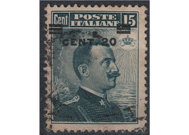 ITALY KINGDOM 1916 Michetti 20c on 15c grey black us