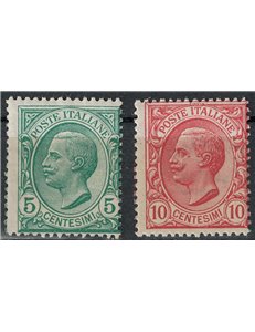 ITALY KINGDOM 1906 Vittorio Emanuele III 2v MNH**