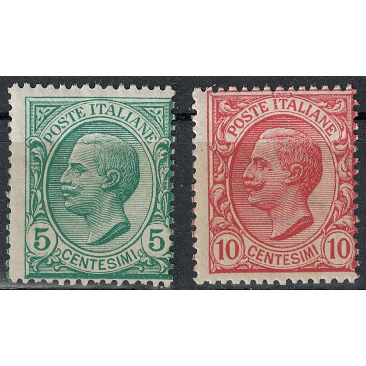 ITALY KINGDOM 1906 Vittorio Emanuele III 2v MNH**