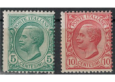 ITALIA REGNO 1906 Vittorio Emanuele III 2v MNH**