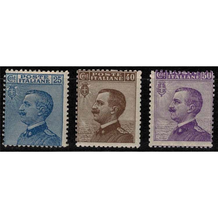 ITALY KINGDOM 1908 Michetti 3v MH*