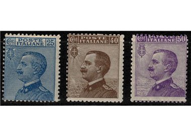 ITALIA REGNO 1908 Michetti 3v MH*