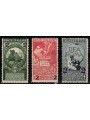 ITALIA REGNO 1913 Unità d'Italia sovrastampati 3v MH*