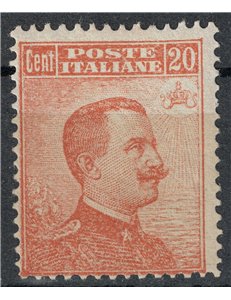 ITALY KINGDOM 1916 Michetti 20c orange MNH**