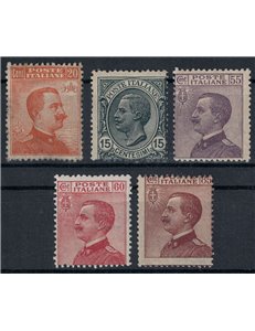 ITALY KINGDOM 1917-20 Michetti 5v MH*