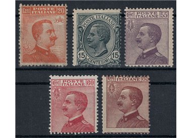 ITALIA REGNO 1917-20 Michetti 5v MH*
