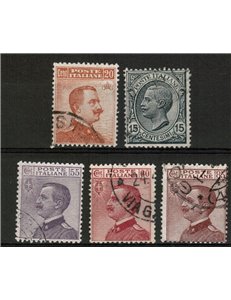 ITALY KINGDOM 1917-20 Michetti 5v us