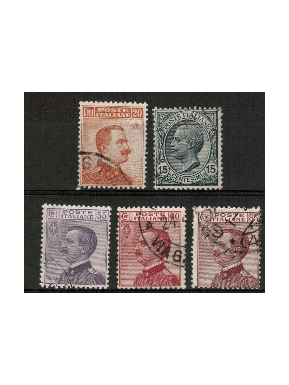 ITALIA REGNO 1917-20 Michetti 5v us
