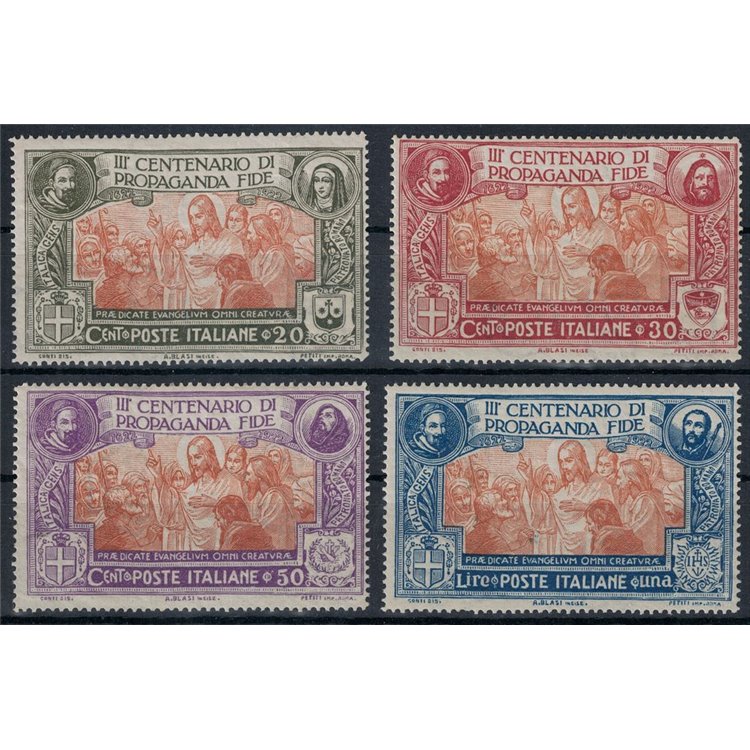 ITALY KINGDOM 1923 Propaganda Fide 4v MNH**