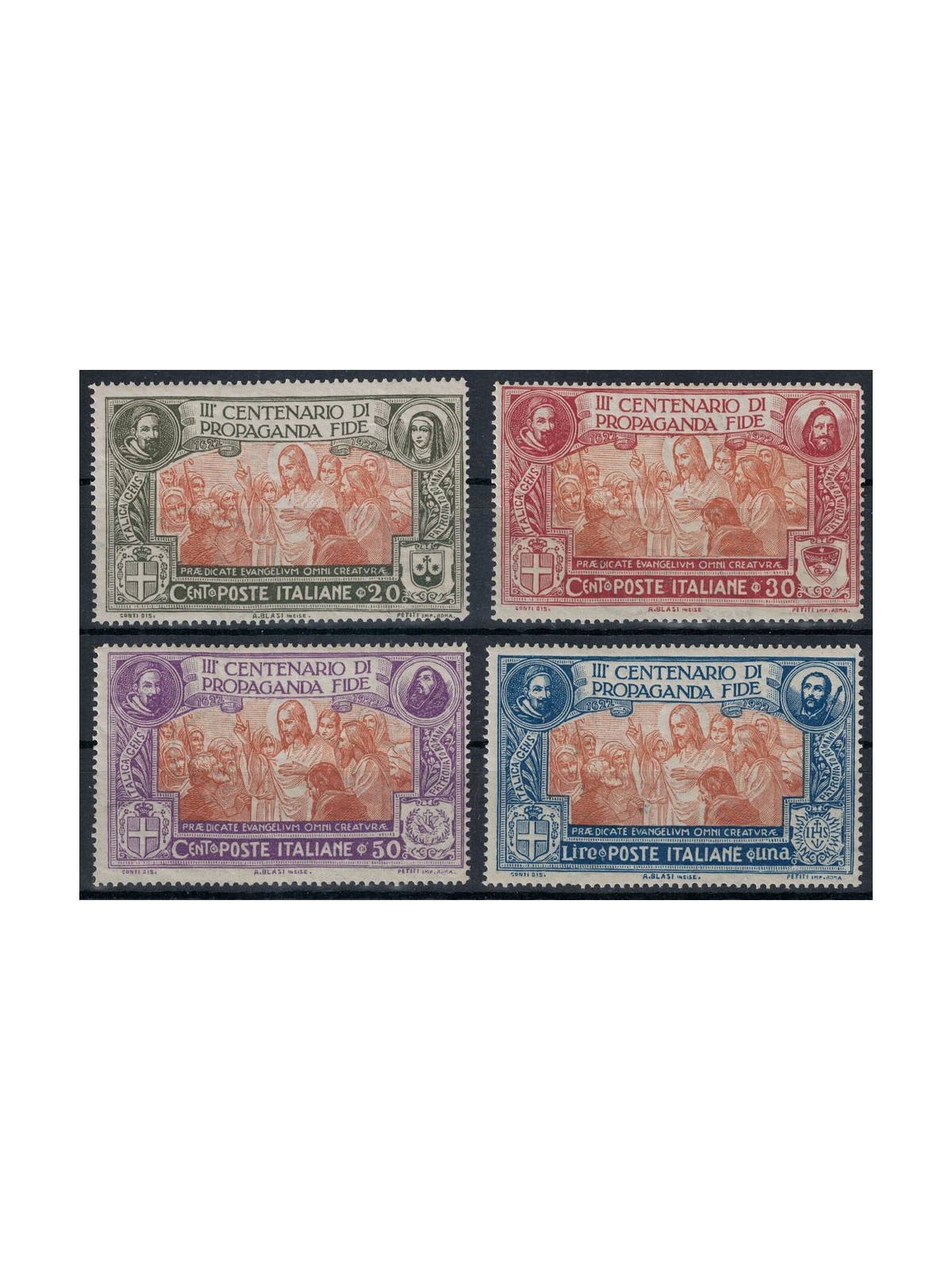ITALY KINGDOM 1923 Propaganda Fide 4v MNH**