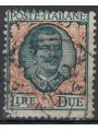 ITALIA REGNO 1923 Floreale 2£ verde grigio e arancio us
