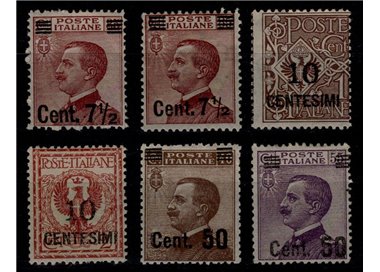 ITALY KINGDOM 1923-27 Michetti overprinted 6v MH*