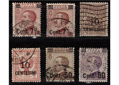 ITALY KINGDOM 1923-27 Michetti overprinted 6v us
