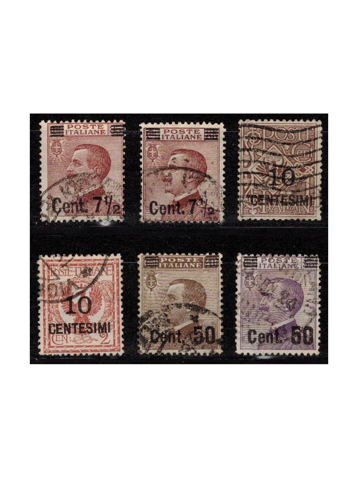 ITALY KINGDOM 1923-27 Michetti overprinted 6v us