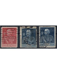 ITALY KINGDOM 1925-26 Jubilee of the King perforated 13½ 3v us