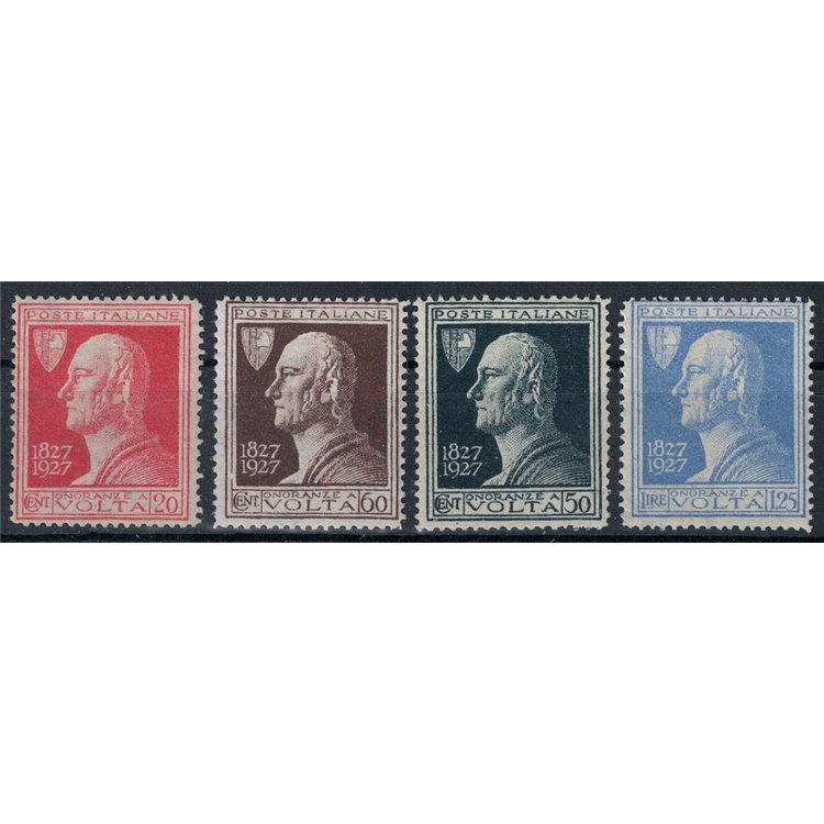 ITALY KINGDOM 1927 Alessandro Volta 4v MH*