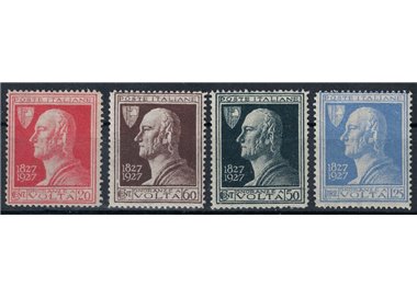 ITALY KINGDOM 1927 Alessandro Volta 4v MH*