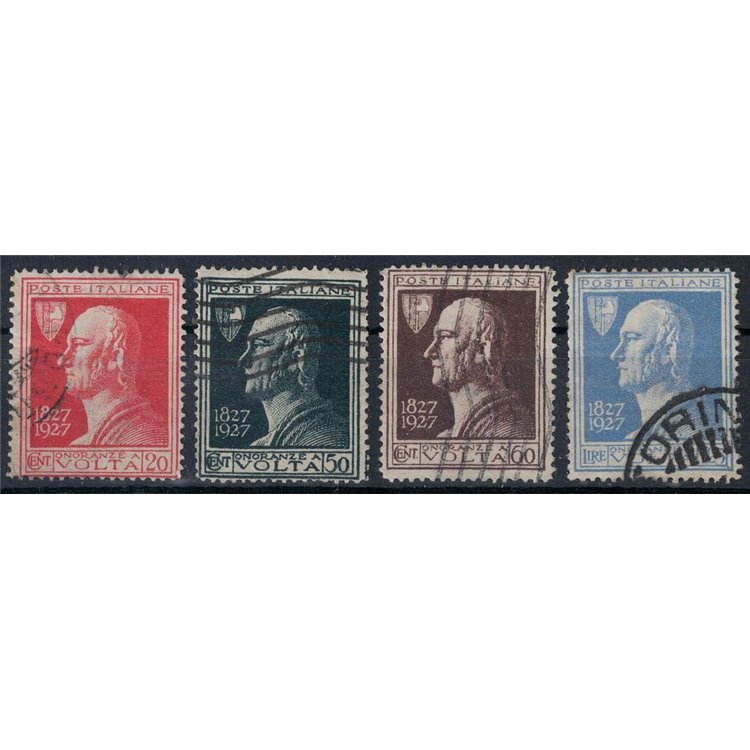 ITALY KINGDOM 1927 Alessandro Volta 4v us