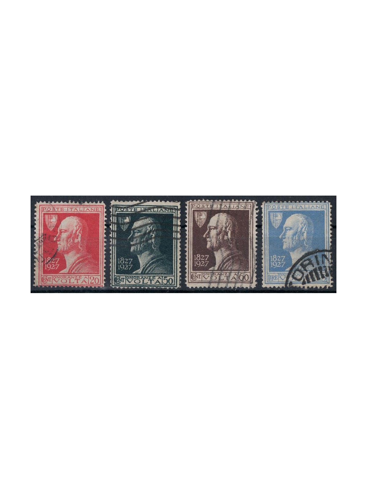 ITALIA REGNO 1927 Alessandro Volta 4v us