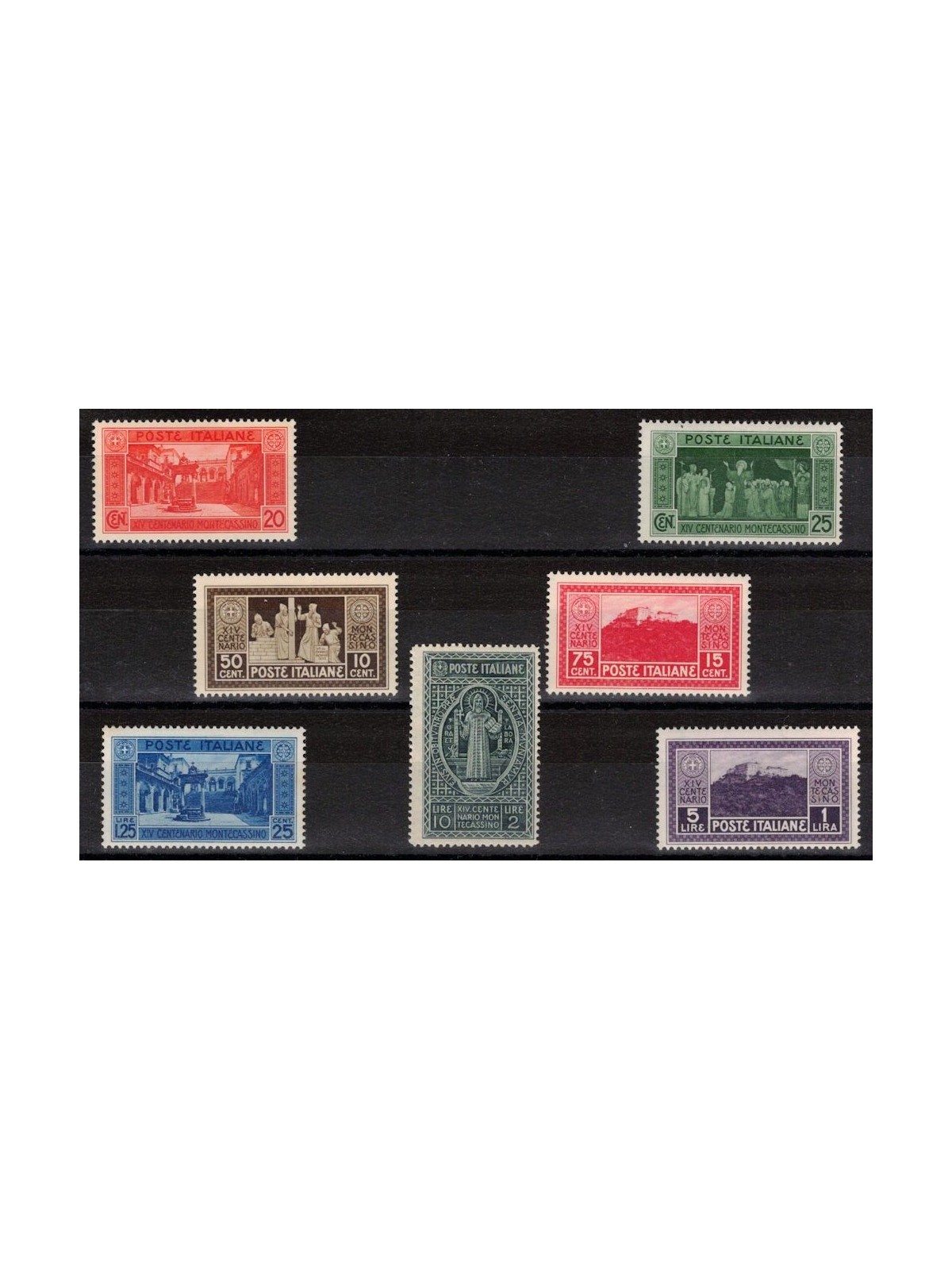 ITALY KINGDOM 1929 Abbey of Montecassino 7v MNH**
