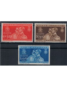 ITALY KINGDOM 1930 Wedding of Prince Umberto 3v MH*