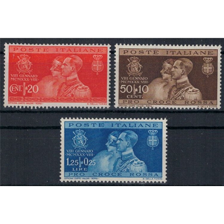 ITALIA REGNO 1930 Nozze del Principe Umberto 3v MH*