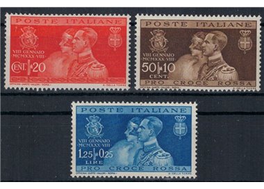 ITALY KINGDOM 1930 Wedding of Prince Umberto 3v MH*