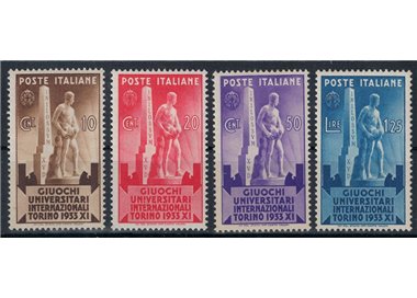 ITALIA REGNO 1933 Giochi universitari 4v MH*