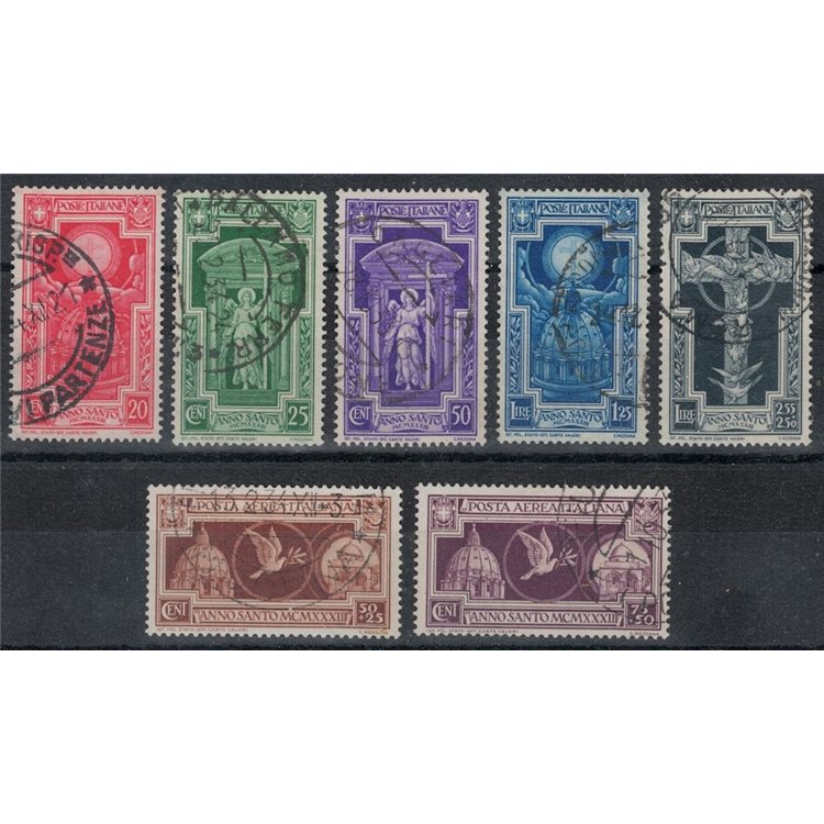 ITALIA REGNO 1933 Anno Santo 7v us ©