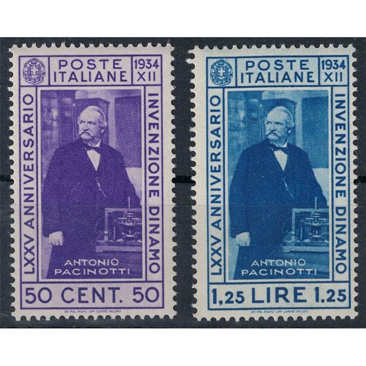ITALY KINGDOM 1934 Invention of the dynamo 2v MNH**
