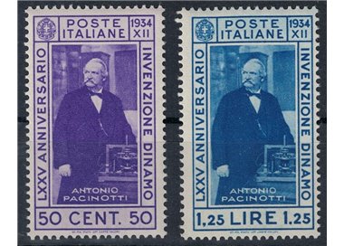 ITALY KINGDOM 1934 Invention of the dynamo 2v MNH**