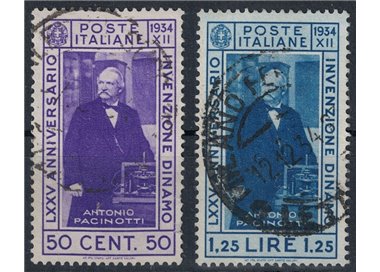 ITALIA REGNO 1934 Invenzione della dinamo 2v us