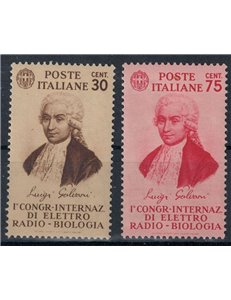 ITALIA REGNO 1934 Congresso di elettro-radiobiologia 2v MNH**