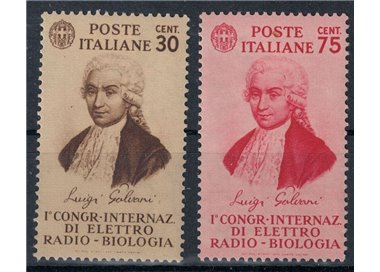 ITALY KINGDOM 1934 Congress of Electro-Radiobiology 2v MNH**