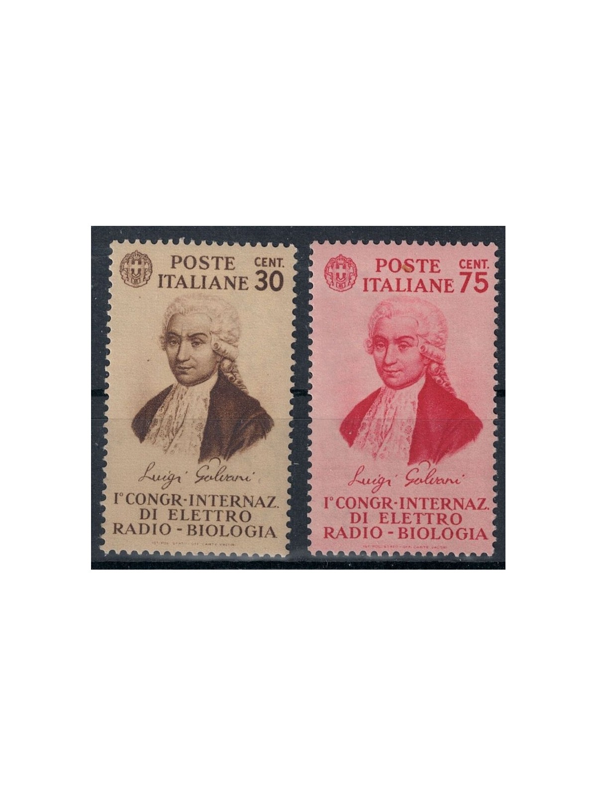 ITALIA REGNO 1934 Congresso di elettro-radiobiologia 2v MNH**