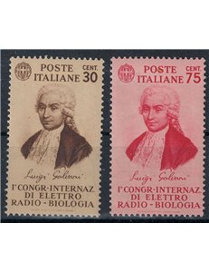 ITALIA REGNO 1934 Congresso di elettro-radiobiologia 2v MH*