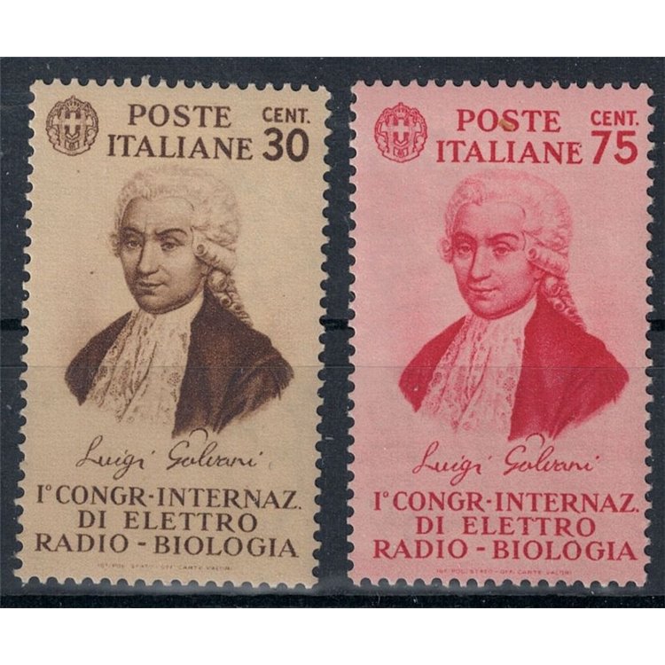 ITALIA REGNO 1934 Congresso di elettro-radiobiologia 2v MH*