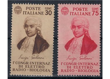 ITALIA REGNO 1934 Congresso di elettro-radiobiologia 2v MH*