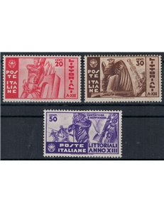 ITALIA REGNO 1935 Littoriali della cultura e dell'arte 3v MH*