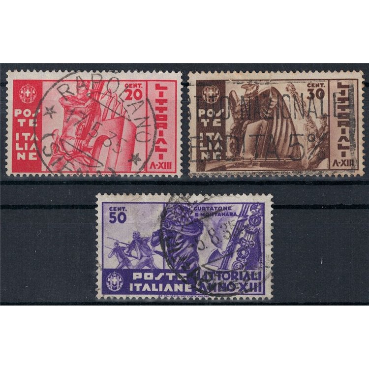 ITALY KINGDOM 1935 Littoriali of culture and art 3v us