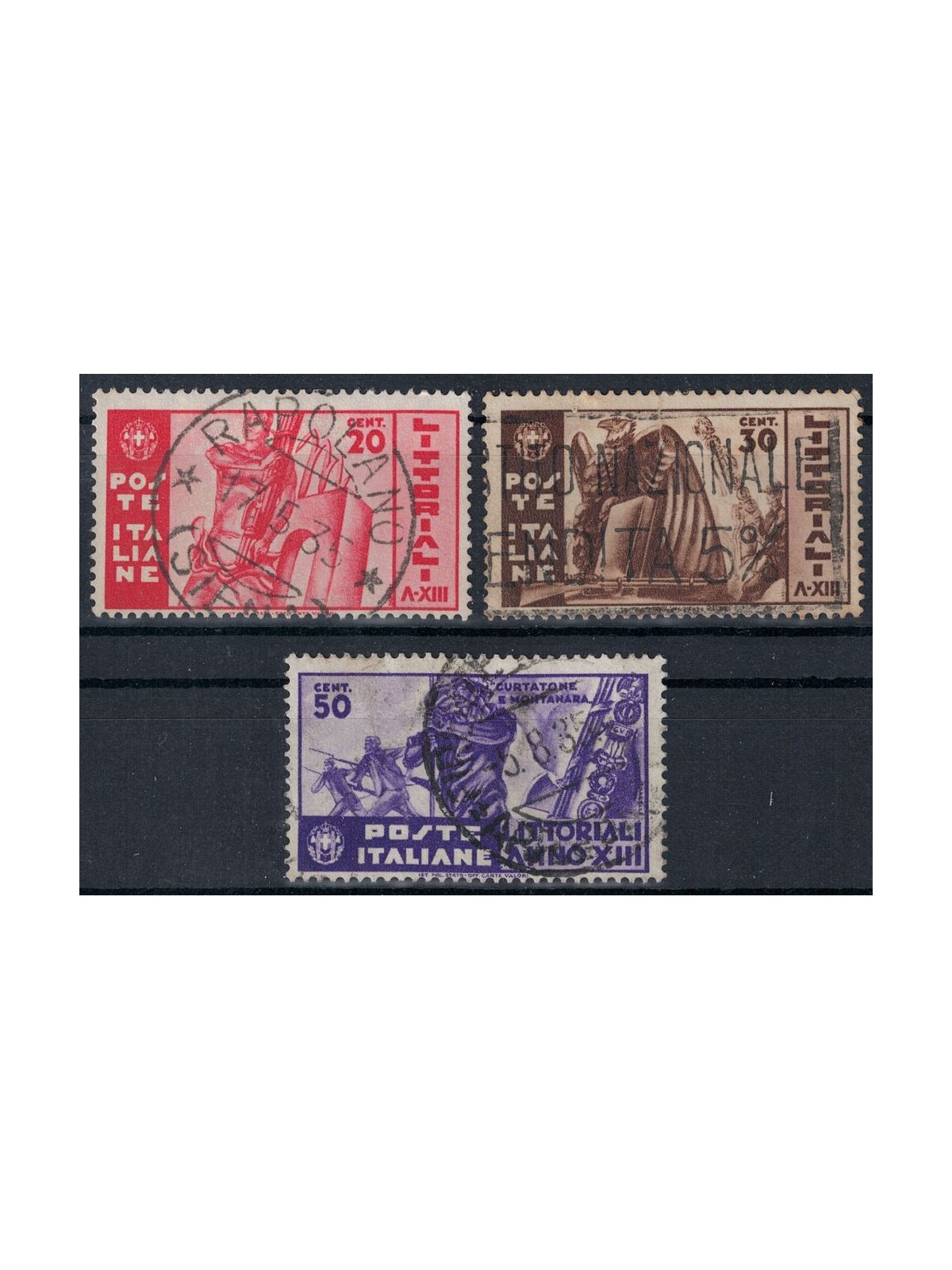 ITALY KINGDOM 1935 Littoriali of culture and art 3v us