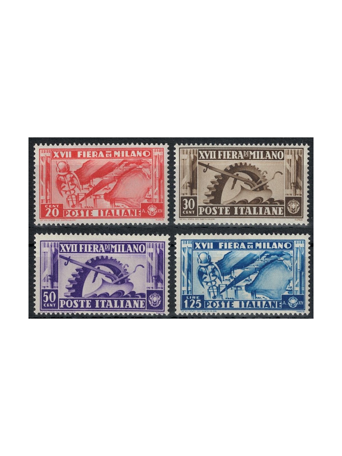ITALY KINGDOM 1936 Milan Fair 4v MH*