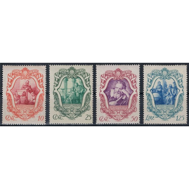 ITALY KINGDOM 1942 Galileo Galilei 4v MNH**