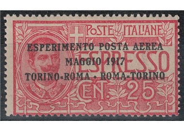 ITALIA REGNO 1917 Esperimento posta aerea MNH**