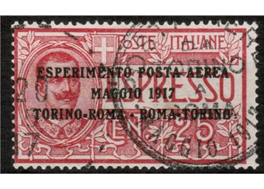 ITALY KINGDOM 1917 US Airmail Experiment