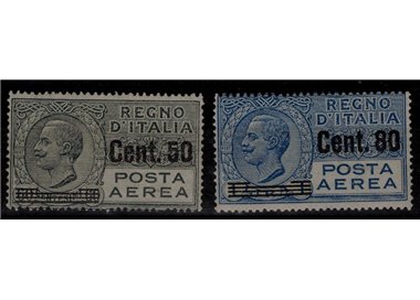 ITALIA REGNO 1927 Posta aerea, soprastampati 2v MNH** ©