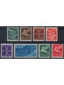 ITALIA REGNO 1930-32 Posta aerea, soggetti allegorici 8v MH*