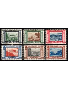 ITALIA REGNO 1933 Crociera Zeppelin 6v MH*