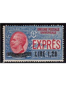 ITALY KINGDOM 1921 Express overprinted MH*